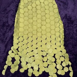 Chic Lime Green Midi Skirt